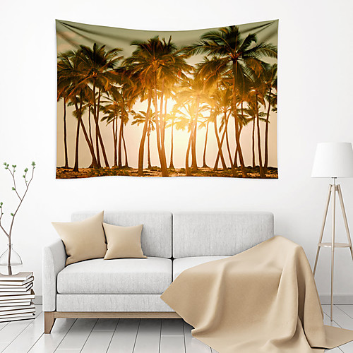 

The Sunshine Forest Wall Decor Polyester Contemporary Sunrise Modern Wall Art Wall Tapestries Decoration