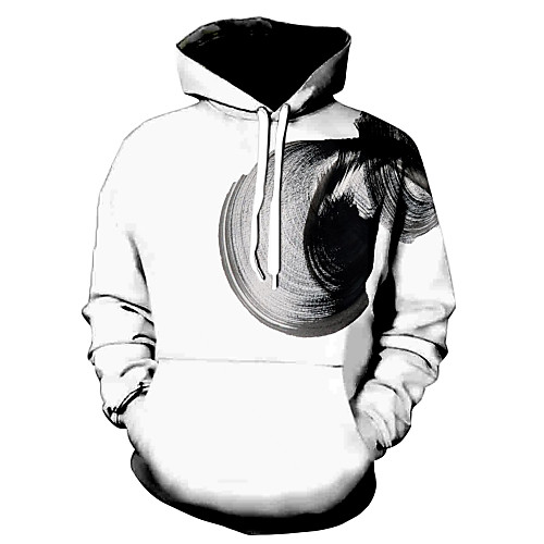 

Men's Hoodie Graphic Daily 3D Print Basic Hoodies Sweatshirts White