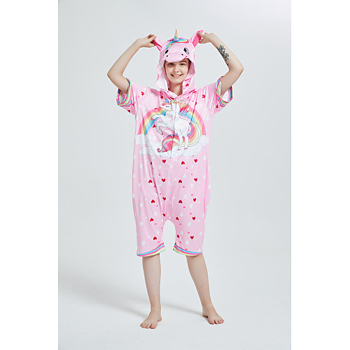 

Kid's Kigurumi Pajamas Unicorn Flying Horse Onesie Pajamas Flannel Fabric Pink Cosplay For Boys and Girls Animal Sleepwear Cartoon Festival / Holiday Costumes / Leotard / Onesie