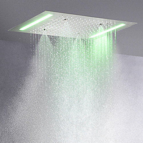 

Contemporary Rain Shower Brushed Feature - LED, Shower Head