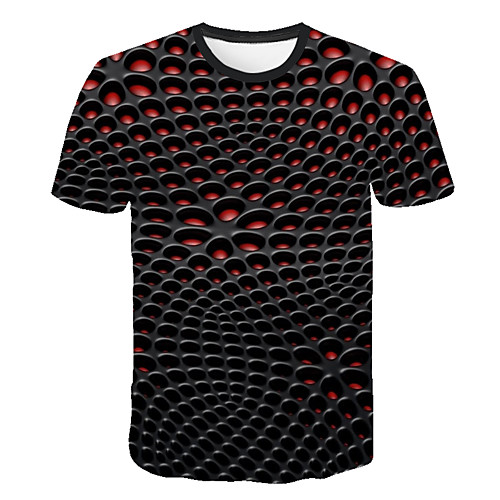 

Men's T shirt Graphic Print Short Sleeve Club Tops Rock Streetwear Black