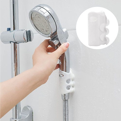 

2pcs Shower Head Holder Wall Suction Bracket Home Bathroom Silicone Shower Sucker Removable Accessories Punch-free Solid suction cup