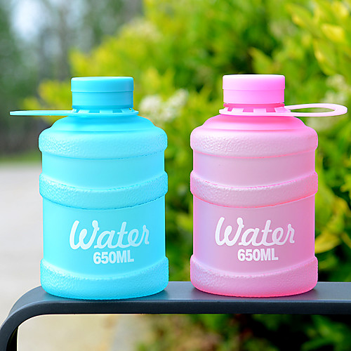 

650ml Large Capacity Drink Water Bottle Plastic Portable Children Kettle Outdoor Picnic Bicycle Mini Bucket Cute bottles