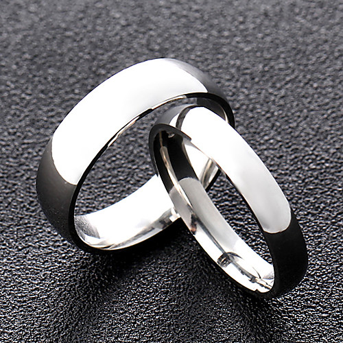 

Couple Rings Classic Style Ring Set Silver King & Queen Titanium Steel Friendship Simple / Couple's