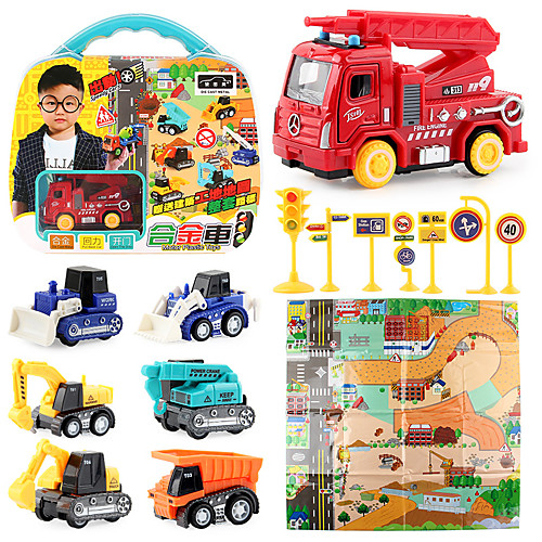 

Construction Truck Toys Pull Back Car / Inertia Car Pull Back Vehicle Mini Crane Dozer Excavator Simulation Drop-resistant Alloy Mini Car Vehicles Toys for Party Favor or Kids Birthday Gift 7 pcs