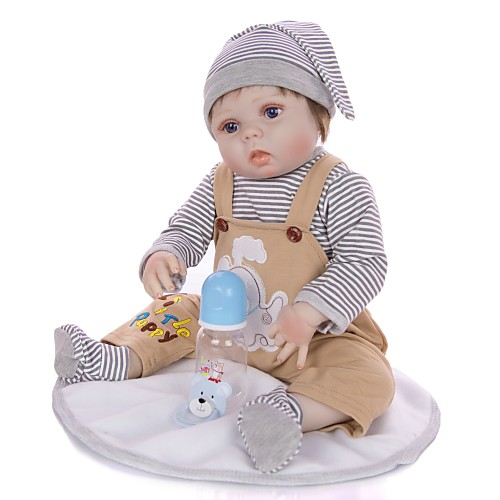 

KEIUMI 22 inch Reborn Doll Baby & Toddler Toy Reborn Toddler Doll Baby Boy Gift Cute Washable Lovely Parent-Child Interaction Full Body Silicone 23D19-C238 with Clothes and Accessories for Girls