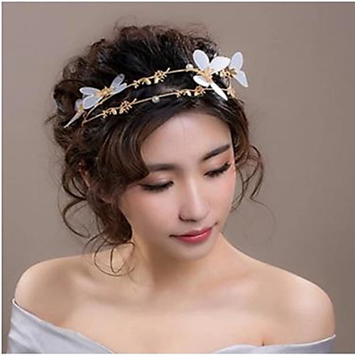 

Alloy Hair Stick with Solid 1 Piece Wedding / Special Occasion Headpiece