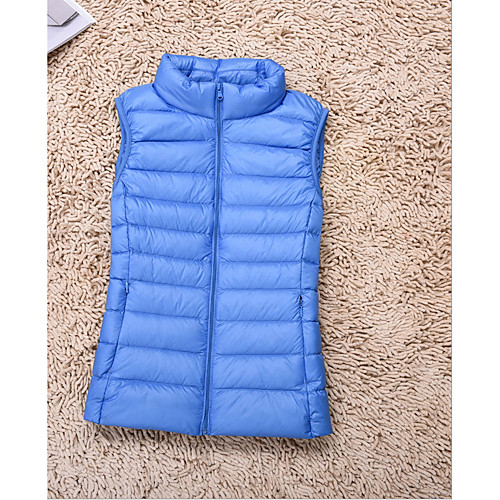 

Women's Casual Solid Colored Padded Lightweight Vest Coat Outerwear Top