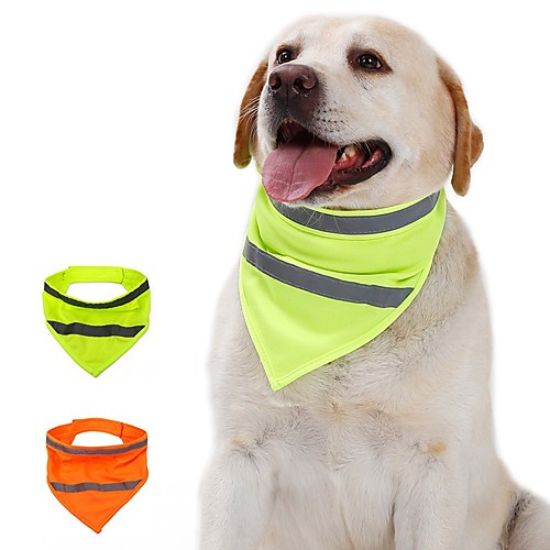 

Dog Cat Bandanas & Hats Dog Bandana Dog Bibs Scarf Solid Colored Fashion Casual / Sporty Sports Casual / Daily Dog Clothes Puppy Clothes Dog Outfits Adjustable Yellow Orange Costume for Girl and Boy