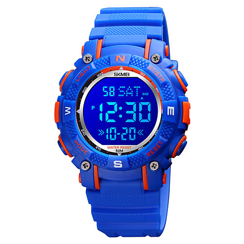 

SKMEI Kids Digital Watch Digital Digital Modern Style Sporty Colorful Calendar / date / day Chronograph Alarm Clock / One Year / Silicone