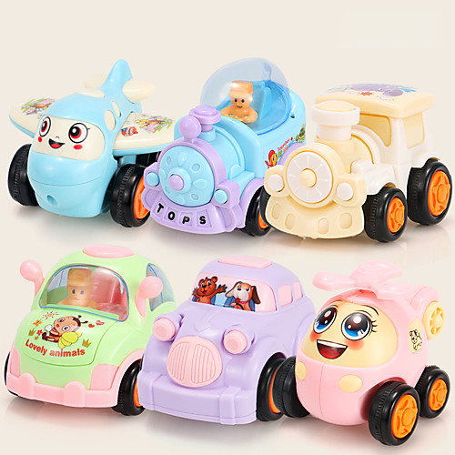 

Pull Back Car / Inertia Car Pull Back Vehicle Mini Drop-resistant Plastic Mini Car Vehicles Toys for Party Favor or Kids Birthday Gift 6 pcs / Kid's