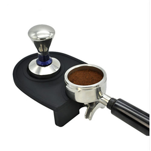 

Coffee Manual Non-slip Tamper Holder and Mat 1 Pc Black/Dark Brown
