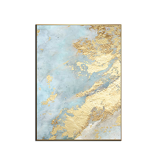 

100% Hand painted By Professional Artist 2020 Handmade Abstract Landscape Oil Painting On Canvas Living Room Home Decor Gold Art Rolled Without Frame