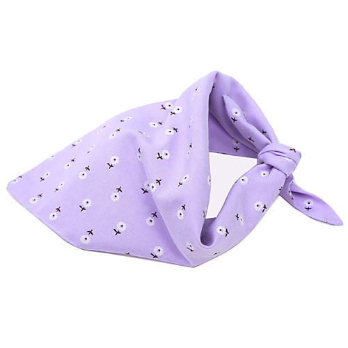 

Dog Cat Bandanas & Hats Dog Bandana Dog Bibs Scarf Flower Casual / Sporty Cute Sports Casual / Daily Dog Clothes Puppy Clothes Dog Outfits Adjustable Purple Pink Costume for Girl and Boy Dog Cotton S
