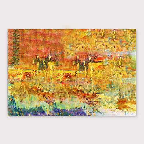 

Oil Painting Hand Painted Horizontal Abstract Modern Stretched Canvas