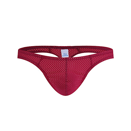 

Men's 1 Piece Basic G-string Underwear - Normal Low Waist White Black Wine S M L