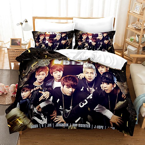 

Home Textiles 3D Bedding Set Duvet Cover with Pillowcase 2/3pcs Bedroom Duvet Cover Sets Bedding BTS