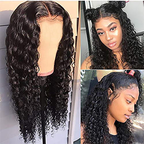 

Synthetic Wig Afro Curly with Baby Hair Wig Very Long Natural Black Synthetic Hair 68~70 inch Women's New Arrival Black