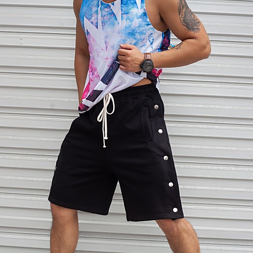 

Men's Women's Running Shorts Athleisure Bottoms Drawstring Cotton Fitness Gym Workout Performance Running Training Breathable Quick Dry Soft Normal Sport Black Grey / Micro-elastic / Sweat-wicking