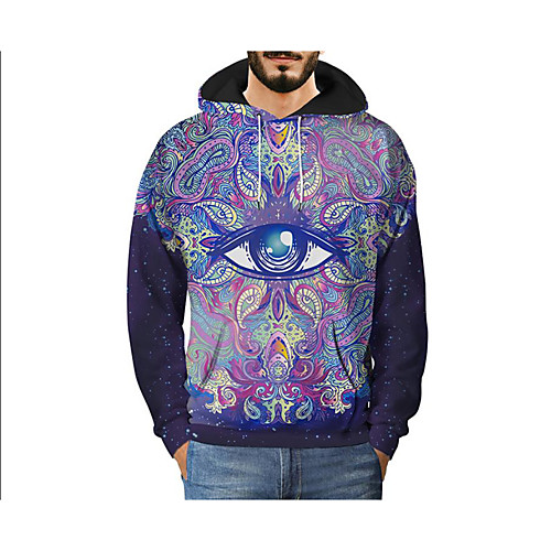 

Men's Hoodie Graphic Hooded Daily Basic Hoodies Sweatshirts Blue
