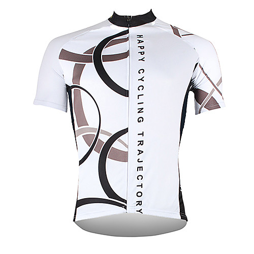 

21Grams Men's Short Sleeve Cycling Jersey Polyester White Yellow Red Bike Jersey Top Mountain Bike MTB Road Bike Cycling Breathable Quick Dry Ultraviolet Resistant Sports Clothing Apparel