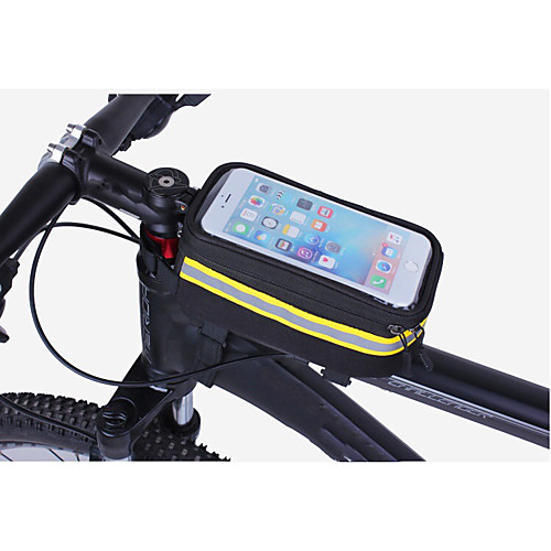 

ROSWHEEL Cell Phone Bag Bike Handlebar Bag 5.5 inch Touch Screen Cycling for Samsung Galaxy S6 iPhone 5C iPhone 4/4S Black Orange Cycling / Bike / iPhone X / iPhone XR / iPhone XS / iPhone XS Max