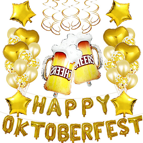 

Party Balloons 3110 pcs Oktoberfest Party Supplies Latex Balloons Boys and Girls Party Decoration 16inch for Party Favors Supplies or Home Decoration