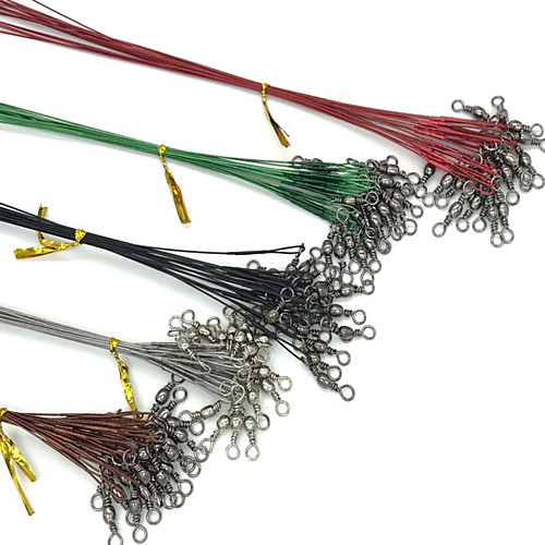 

backing line Steel Wire Leader Fishing Line 0.15M / 0.15 Yard 0.2M / 0.2 Yard 0.25M / 0.25 yard Stainless Steel 35LB 28LB 22LB 0.25 mm Jigging Sea Fishing Bait Casting / Spinning / Jigging Fishing