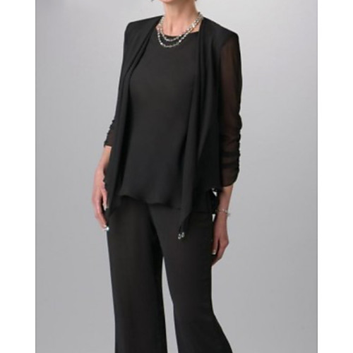

3/4 Length Sleeve Shrugs Chiffon Wedding / Party / Evening Women's Wrap With Solid