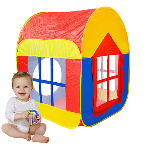 

Play Tent & Tunnel Playhouse Tent Pretend Play House Foldable Convenient Novelty Polyester Nylon Indoor Outdoor Spring Summer Fall Boys' Girls' Pop Up Indoor/Outdoor Playhouse for Boys and Girls