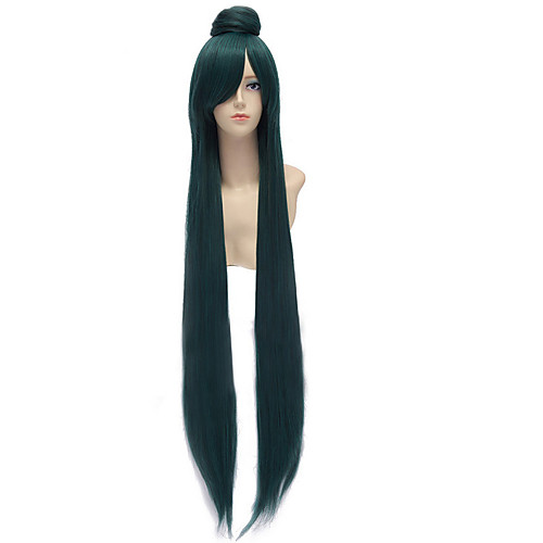 

Cosplay Costume Wig Synthetic Wig Cosplay Wig Sailor Moon Sailor Moon Straight Bun Cosplay Side Part Wig Long Green Mint Green Synthetic Hair 36 inch Women's Cosplay Green