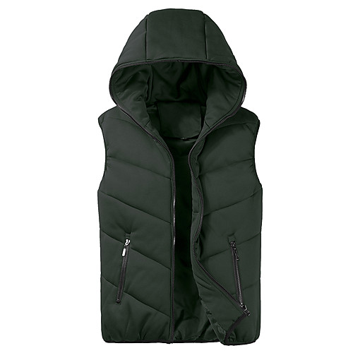 

Men's Hiking Gilet Winter Outdoor Thermal Warm Windproof Breathable Soft Top Fleece Camping / Hiking Hunting Fishing Dark Grey Black Light Grey Dark Green