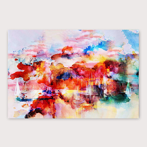 

Oil Painting Hand Painted Horizontal Abstract Modern Stretched Canvas