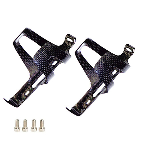 

Bike Water Bottle Cage Lightweight For Cycling Bicycle Road Bike Mountain Bike MTB Triathlon Recreational Cycling Fixed Gear Bike Fiber Carbon Black Dark Gray 2 pcs