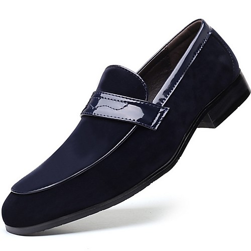 

Men's Loafers & Slip-Ons Daily PU Black Blue Brown Summer