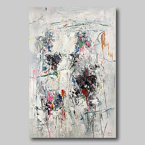 

Oil Painting Hand Painted Vertical Abstract Abstract Landscape Comtemporary Modern Rolled Canvas (No Frame)