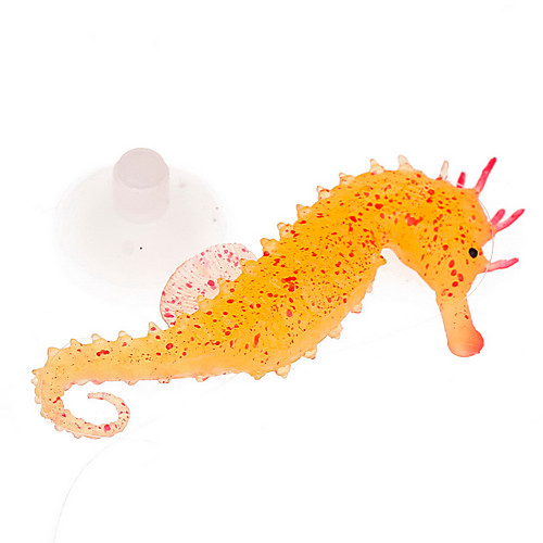 

Fish Tank Aquarium Decoration Fish Bowl Sea Horse Yellow Plastic 3pcs