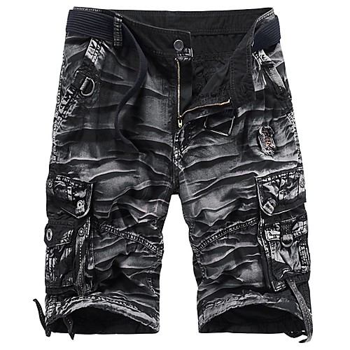 

Men's Hiking Shorts Hiking Cargo Shorts Solid Color Summer Outdoor 10 Loose Multi-Pockets Breathable Sweat wicking Wear Resistance Cotton Shorts Bottoms Light Coffee Jungle camouflage Yellow Grey