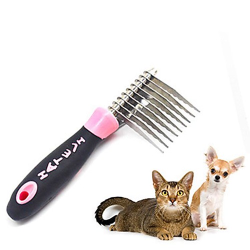 

Cat Dog Grooming Health Care Cleaning Shedding Tools Textile Comb Casual / Daily Pet Grooming Supplies Pink Light Blue