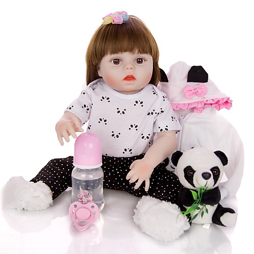

KEIUMI 19 inch Reborn Doll Baby & Toddler Toy Reborn Toddler Doll Baby Girl Gift Cute Washable Lovely Parent-Child Interaction Full Body Silicone 19D15-C347-H20-T11 with Clothes and Accessories for