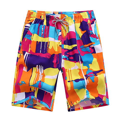 

Men's Swim Shorts Swim Trunks Bottoms Breathable Quick Dry Swimming Surfing Water Sports Optical Illusion Summer