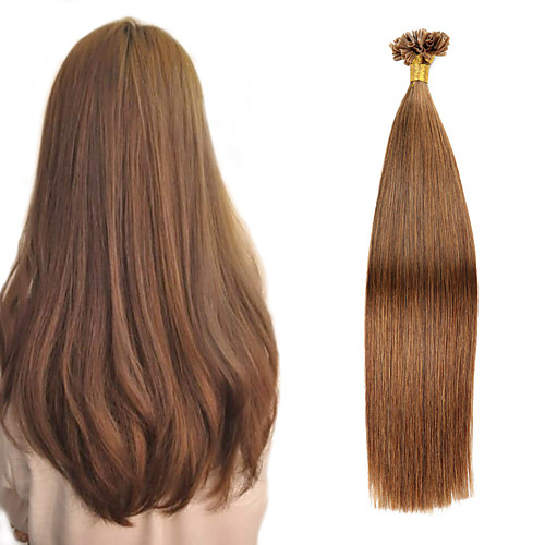 

Fusion / U Tip Hair Extensions Human Hair 50 pcs Pack Straight Hair Extensions