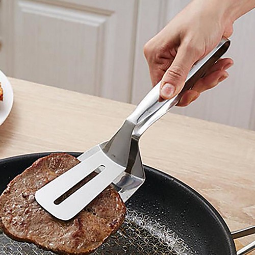 

Barbecue Tongs Stainless Steel Fried Steak Shovel Fish Spatula Meat Clips Bread Clamp Kitchen Tools Accessories