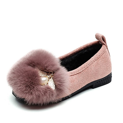

Girls' Flats Comfort PU Little Kids(4-7ys) Black Pink Khaki Summer