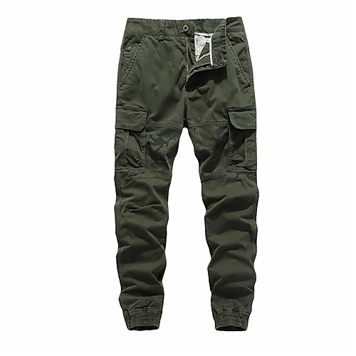 

Men's Hiking Pants Trousers Hiking Cargo Pants Solid Color Outdoor Standard Fit Breathable Comfortable Multi-Pockets Wear Resistance Cotton Pants / Trousers Bottoms BrownGray Army Green Khaki Dark