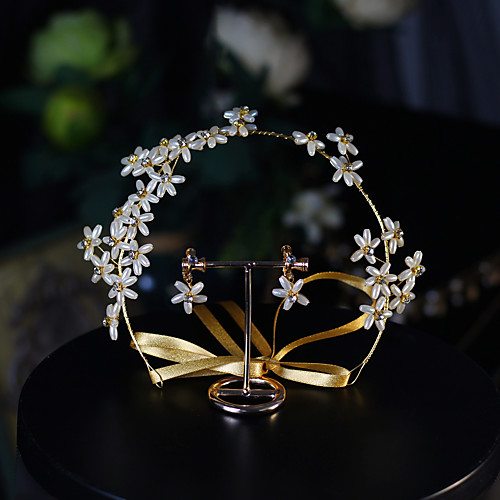 

Imitation Pearl / Rhinestone / Alloy Headbands / Suits with Rhinestone / Faux Pearl 1pc Wedding / Daily Wear Headpiece