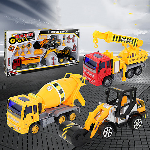 

Excavator Toy Construction Truck Toys Engineering Vehicle Mini Crane Dump Truck Blender Simulation Drop-resistant Plastic Mini Car Vehicles Toys for Party Favor or Kids Birthday Gift 10-13 pcs
