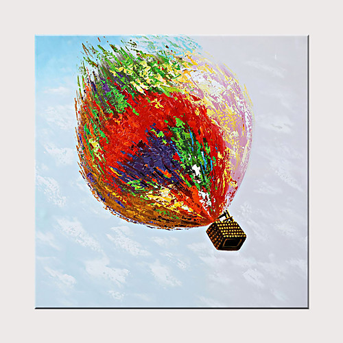 

Oil Painting Hand Painted Square Abstract Landscape Modern Rolled Canvas (No Frame)