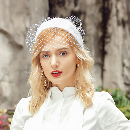 

Headwear Elegant Flax Headwear with Solid 1pc Wedding / Party / Evening Headpiece