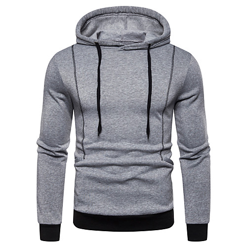 

Men's Hoodie Solid Colored Hooded Basic Hoodies Sweatshirts Black Army Green Green